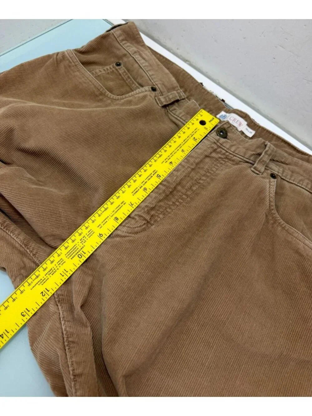 J Crew Corduroy Pants Mens 38X32 Wide Leg Distressed Baggy Y2K Grunge Skater
